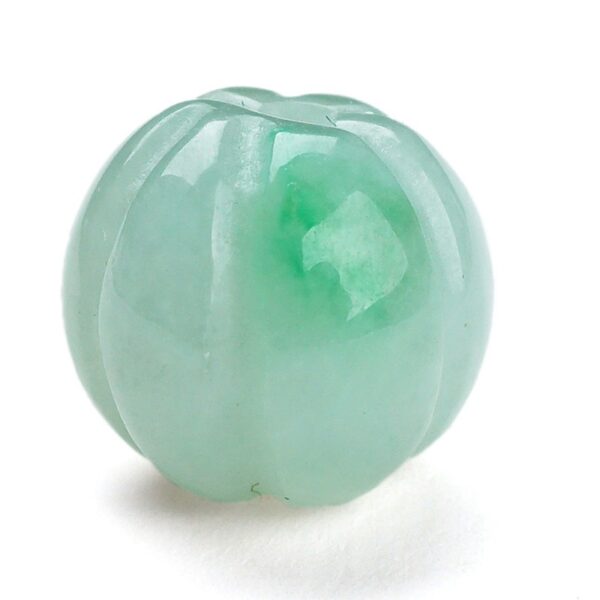 10 pcs / 20 pcs 8 mm high quality natural Burmese jadeite pumpkin bead - Image 5