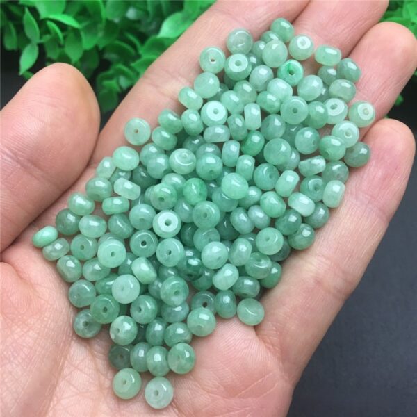 20 pcs / 50 pcs 5 mm natural Burmese jadeite drum shape bead