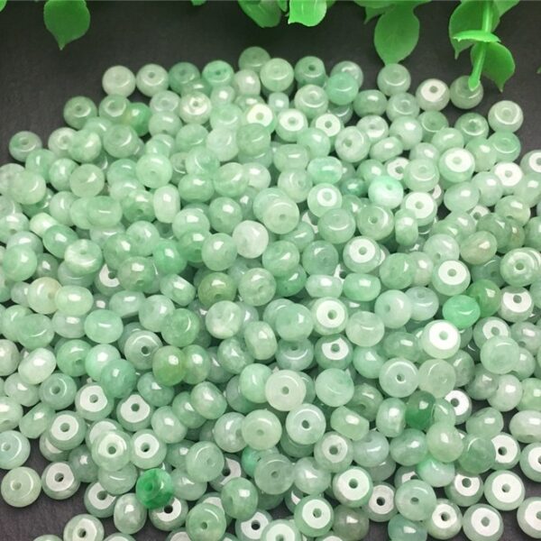 20 pcs / 50 pcs 5 mm natural Burmese jadeite drum shape bead - Image 2