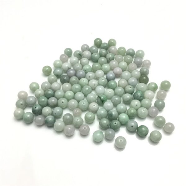50 pcs / 100 pcs 9.5 - 10 mm round jadeite bead high quality smooth jade bead - Image 5