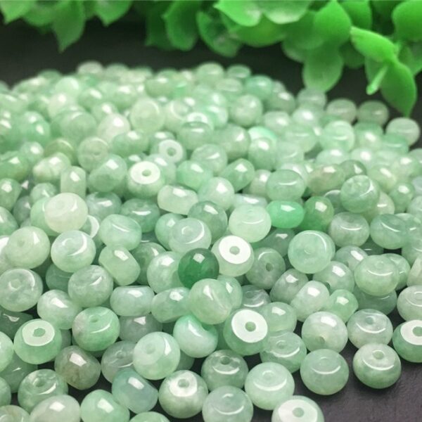 20 pcs / 50 pcs 5 mm natural Burmese jadeite drum shape bead - Image 3
