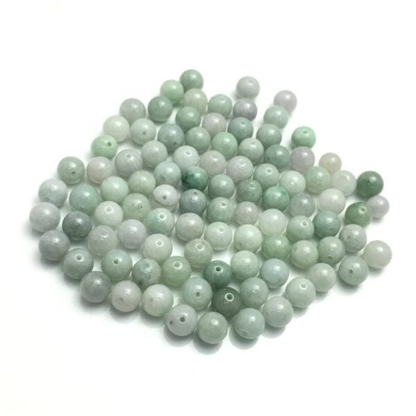50 pcs / 100 pcs 9.5 - 10 mm round jadeite bead high quality smooth jade bead - Image 4