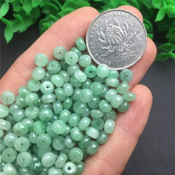 20 pcs / 50 pcs 5 mm natural Burmese jadeite drum shape bead - Image 4