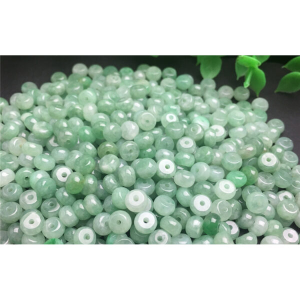 20 pcs / 50 pcs 5 mm natural Burmese jadeite drum shape bead - Image 5