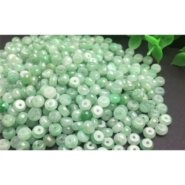 20 pcs / 50 pcs 5 mm natural Burmese jadeite drum shape bead - Image 6