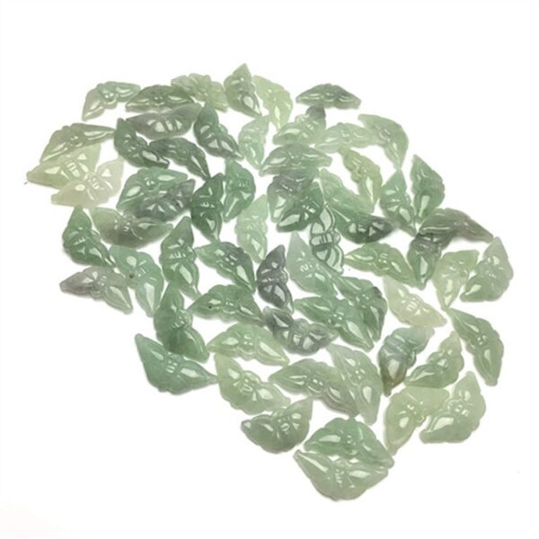 10 pcs / 20 pcs 30 mm high quality natural Burmese jadeite butterfly shape bead jade bead - Image 6