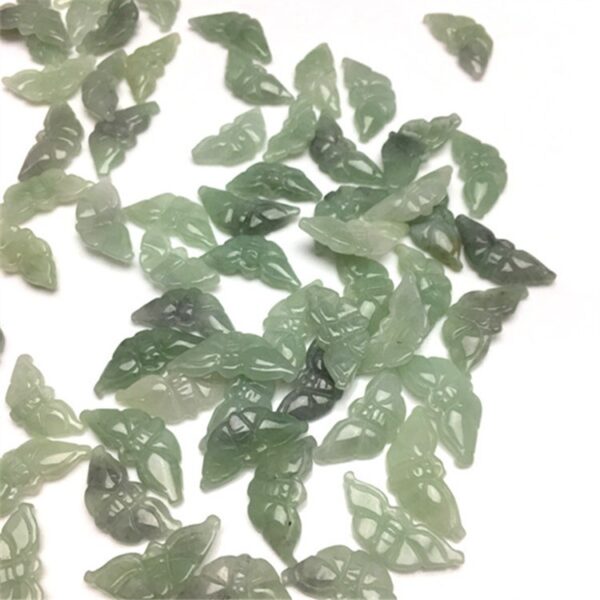 10 pcs / 20 pcs 30 mm high quality natural Burmese jadeite butterfly shape bead jade bead - Image 7
