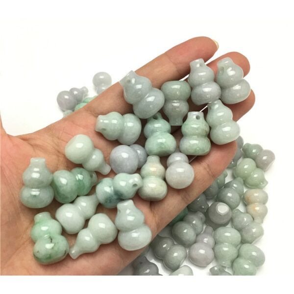 20 pcs / 50 pcs 23 mm high quality natural jadeite gourd bead jade bead - Image 2