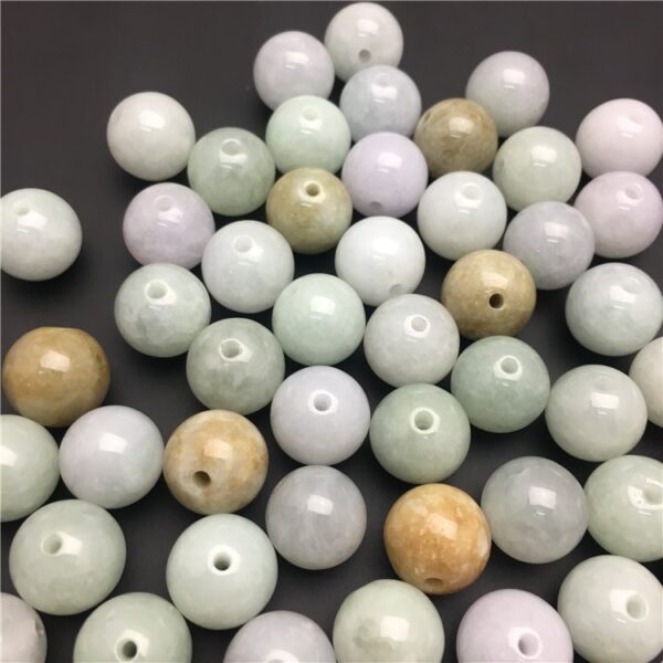 20 pcs / 50 pcs 13 mm natural Burmese jadeite round shape jadeite bead - Image 2