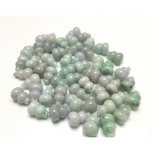 20 pcs / 50 pcs 23 mm high quality natural jadeite gourd bead jade bead - Image 5