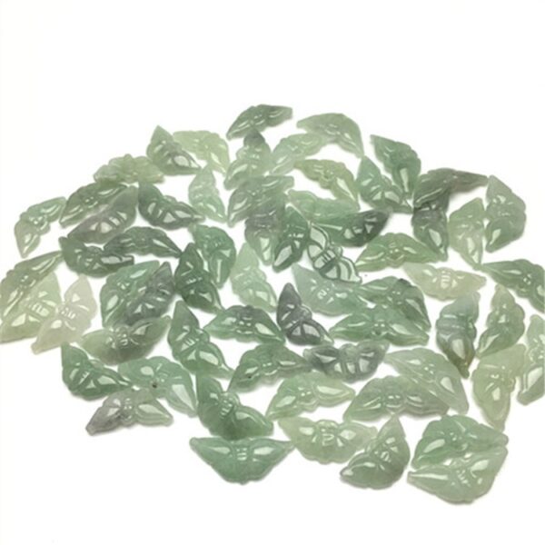 10 pcs / 20 pcs 30 mm high quality natural Burmese jadeite butterfly shape bead jade bead - Image 5