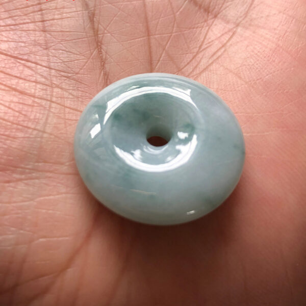 1 pcs / 2 pcs 28 mm high quality Genuine natural Burmese jadeite ring shape bead - Image 4