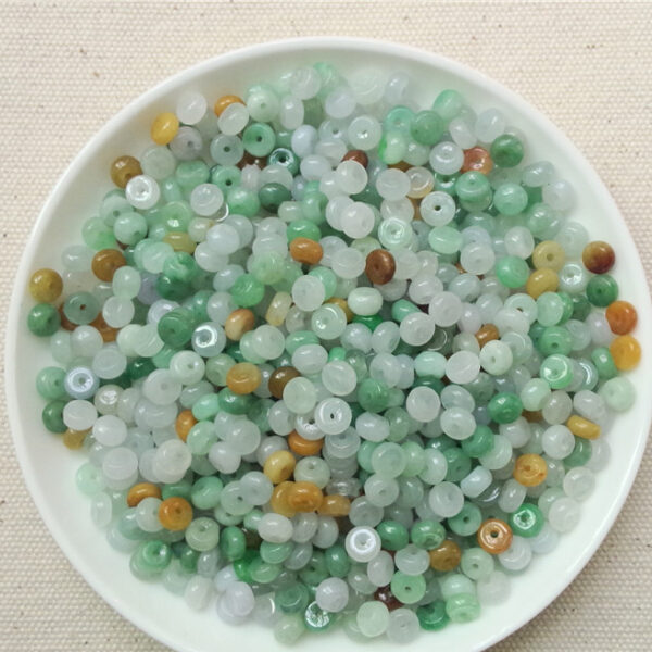 small genuine natural jadeite donut shape bead - Image 2