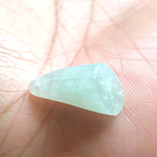fine lotus seed shape pendant bead natural jadeite bead - Image 4