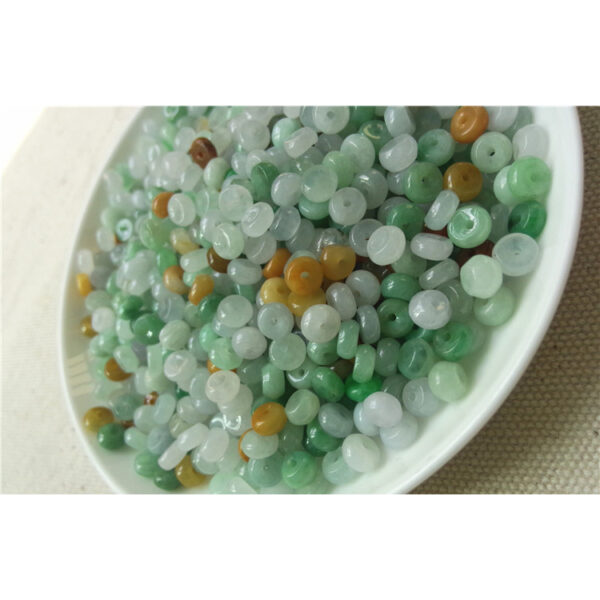 small genuine natural jadeite donut shape bead - Image 5