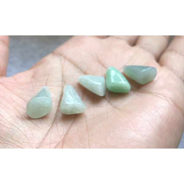 fine lotus seed shape pendant bead natural jadeite bead - Image 6