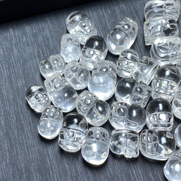 nice pixiu shape natural clear quartz bead - Image 5