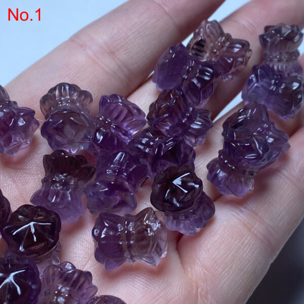 nice lotus flower shape ametrine bead - Image 4