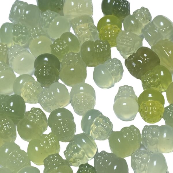 cute fat pixiu shape serpentine jade bead - Image 6