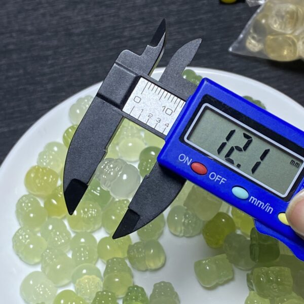 cute fat pixiu shape serpentine jade bead - Image 7