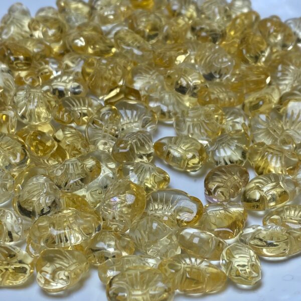 nice ruyi shape clear citrine bead