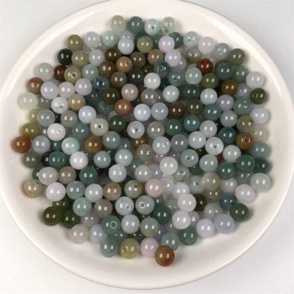 100 pcs round shape colorful jade bead natural jadeite bead - Image 3