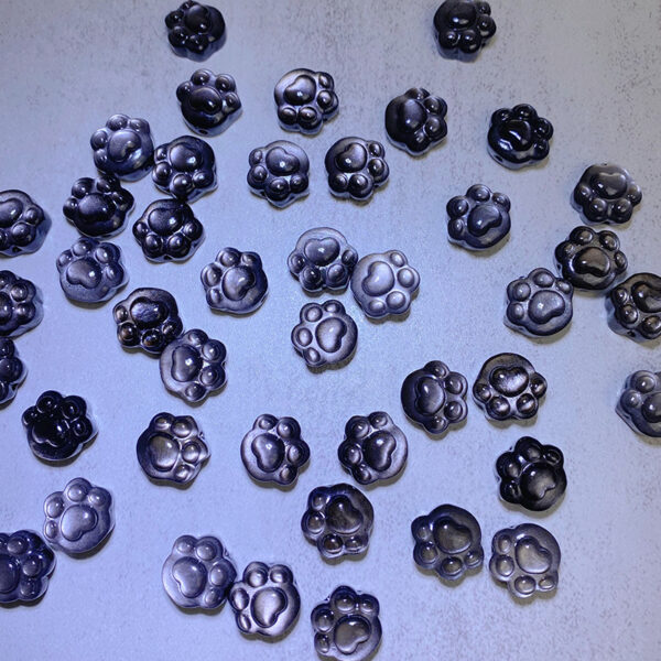 cute cat paw shape obsidian bead - Image 3