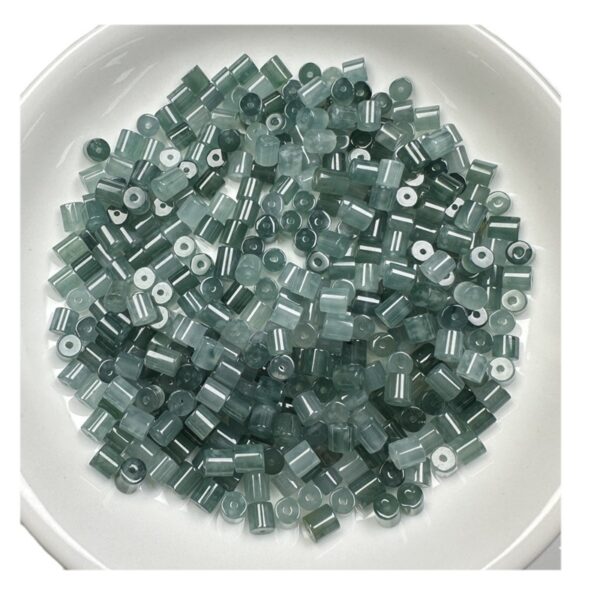 50 pcs cylinder shape clear Guatemala jadeite bead - Image 4