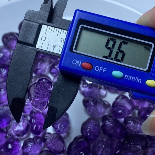 nice flower pattern ruyi shape Brazil ametrine bead - Image 4