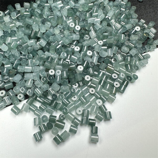 50 pcs cylinder shape clear Guatemala jadeite bead - Image 5
