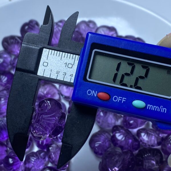 nice flower pattern ruyi shape Brazil ametrine bead - Image 5