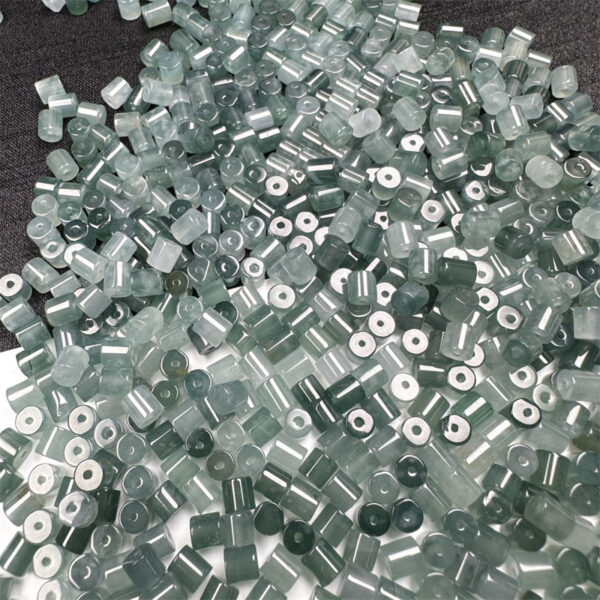 50 pcs cylinder shape clear Guatemala jadeite bead - Image 6
