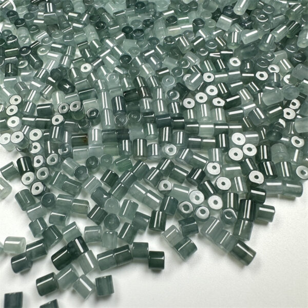 50 pcs cylinder shape clear Guatemala jadeite bead - Image 7