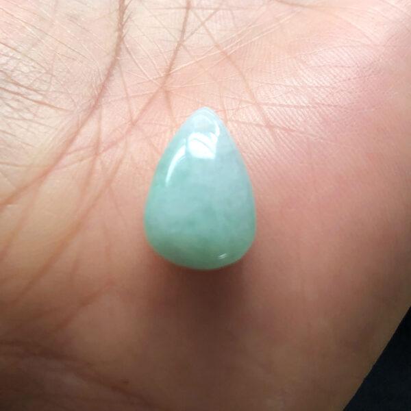 genuine natural jadeite droplet shape bead - Image 4
