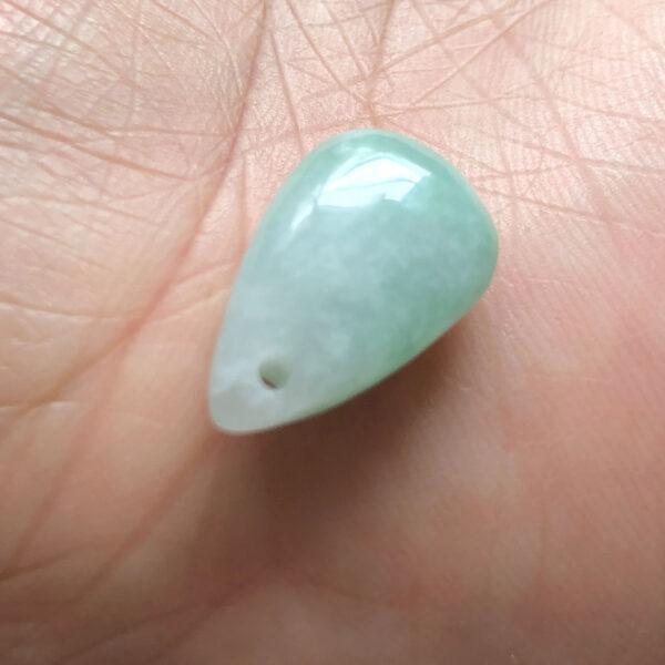 genuine natural jadeite droplet shape bead - Image 5