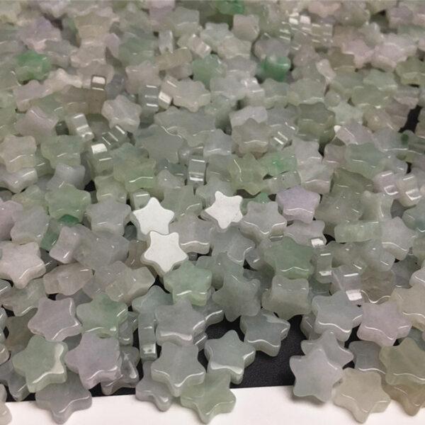 star shape natural jadeite bead - Image 5