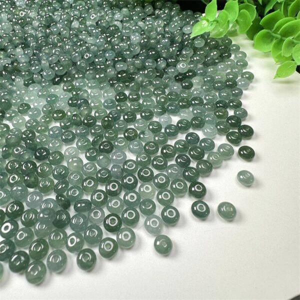 donut shape blue green jade bead natural guatemala jadeite bead - Image 7