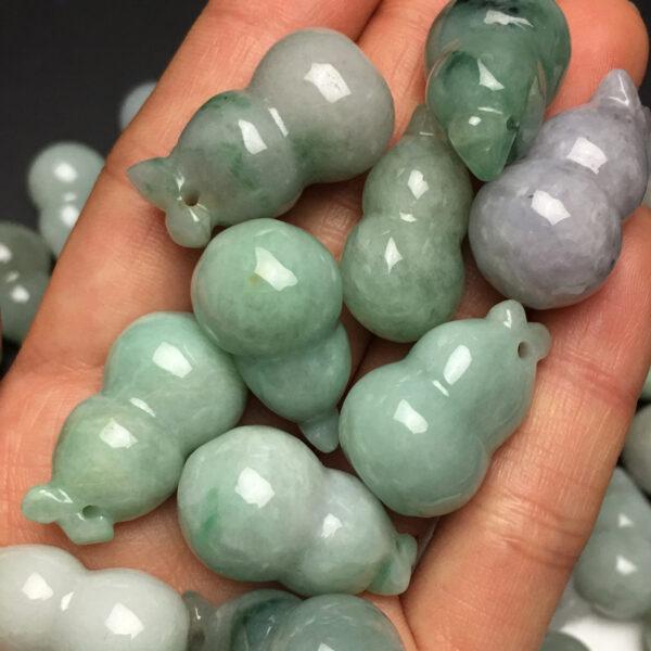 gourd bead, jade gourd, jade bead, jadeite bead, jade pendant - Image 3