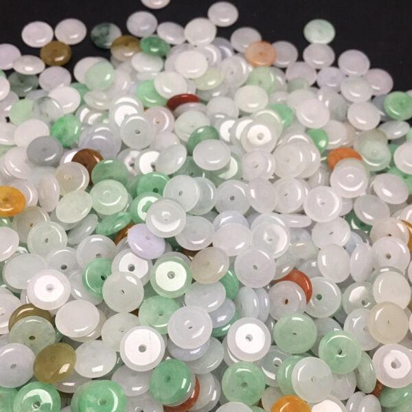 rondelle beads, jade bead, jadeite bead, colorful bead - Image 4