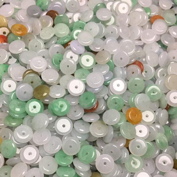 rondelle beads, jade bead, jadeite bead, colorful bead - Image 5