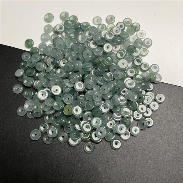 translucent bead, ring bead, donut bead, jade bead, jadeite bead, green bead, blue bead - Image 5