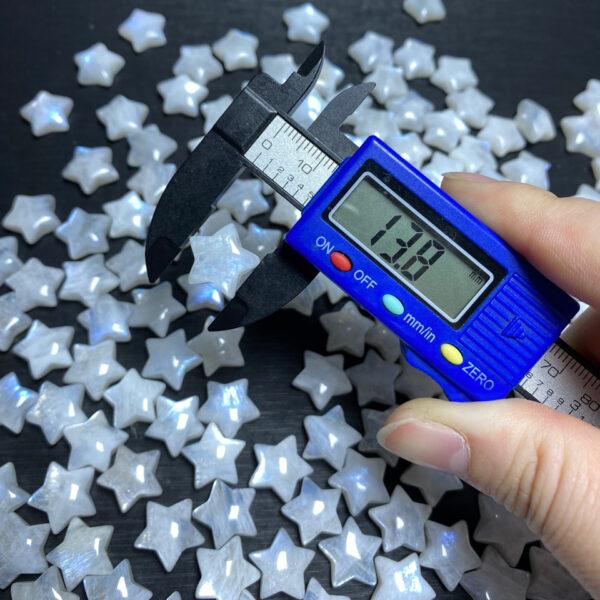 star bead, moonstone bead, white bead, blue light bead - Image 6
