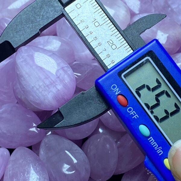 1 pc / 2 pcs droplet shape natural kunzite bead, droplet charm - Image 2