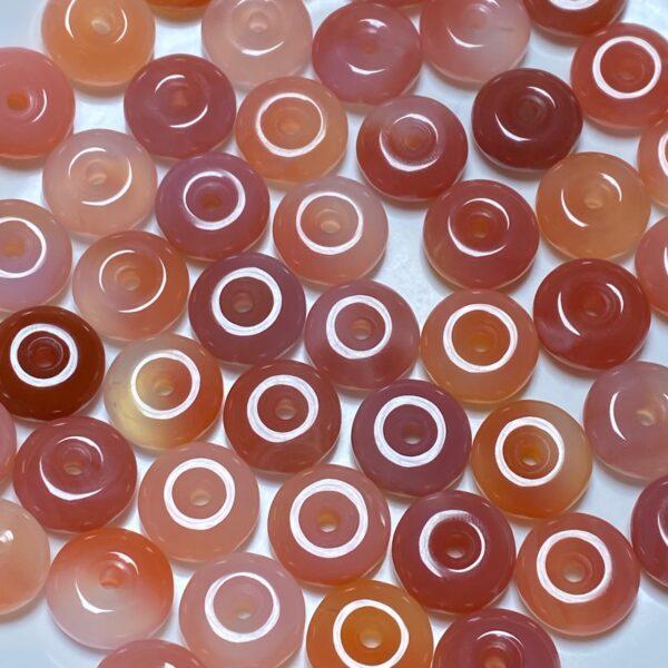5 pcs / 10 pcs rondelle shape natural agate bead - Image 3