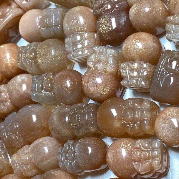 2 pcs / 5 pcs pixiu animal shape natural goldstone bead - Image 5