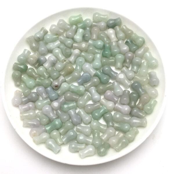 100 pcs cross vase shape genuine natural jadeite bead, jade bead - Image 3