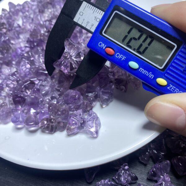 5 pcs / 10 pcs bow tie shape natural ametrine bead - Image 3