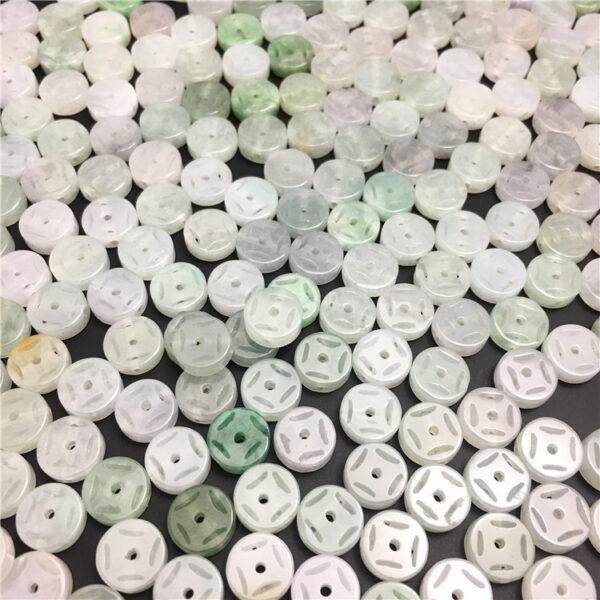20 pcs / 50 pcs hollow heishe shape genuine natural colorful jadeite bead, jade bead - Image 8