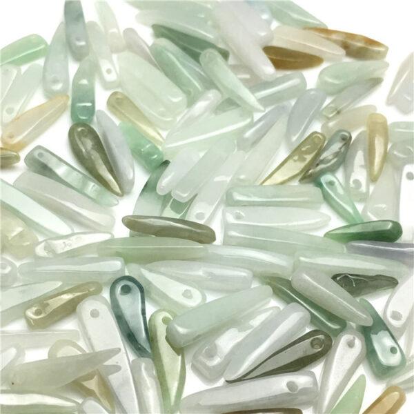 100 pcs irregular pepper shape genuine natural colorful jadeite bead, jade bead - Image 4