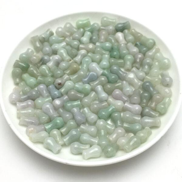 100 pcs cross vase shape genuine natural jadeite bead, jade bead - Image 4